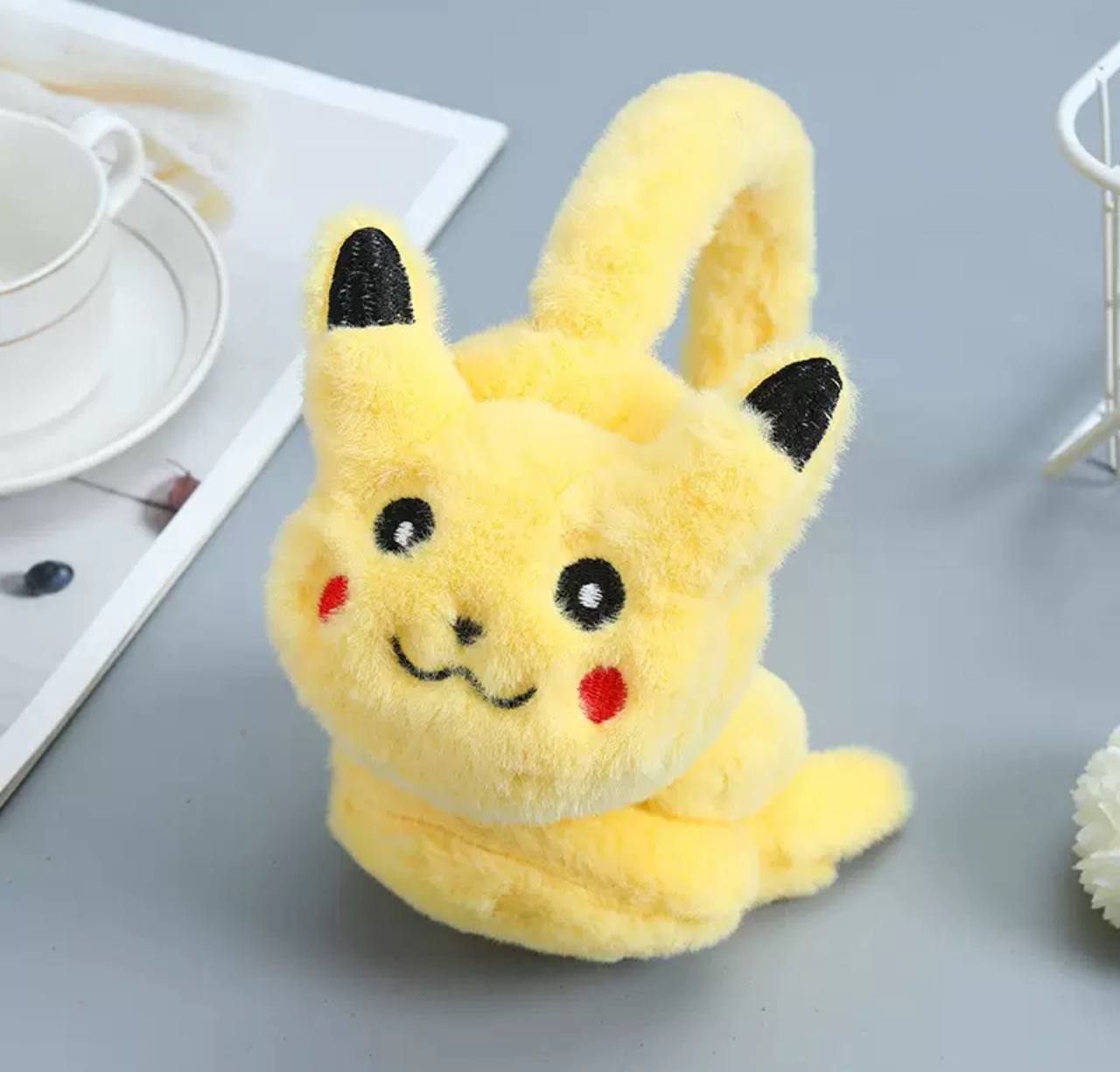 Навушники теплі жовті з Пікачу