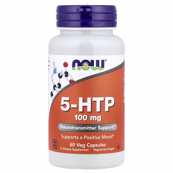 NOW Foods, 5-HTP, 100 mg, 60 Veg Capsules