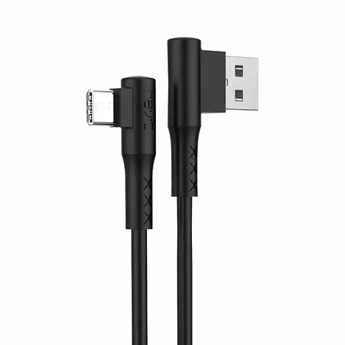 Зарядний кабель Havit H682 USB — Type-C, кутовий з двох сторін, 1м, 2.0А