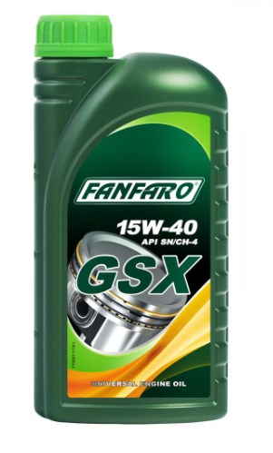 Моторна олива мінеральна (бензин) FANFARO GSX 15W-40  1л