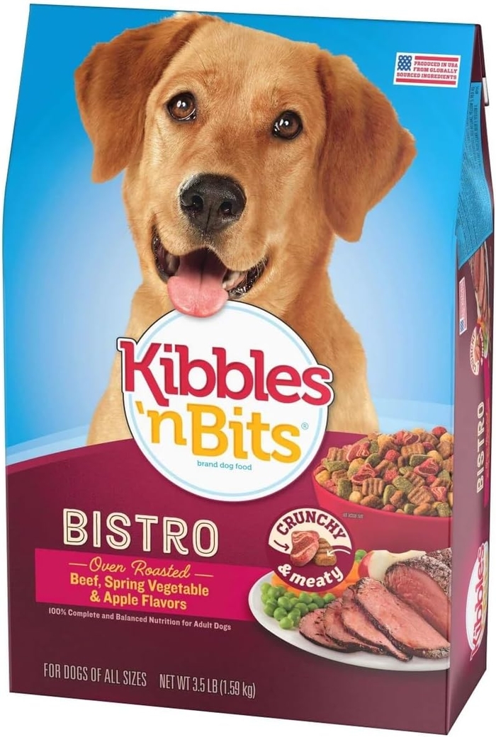 Kibbles 'N Bits Bistro Meals Dry Dog Food - Oven Roasted Beef - 3.5 Lb