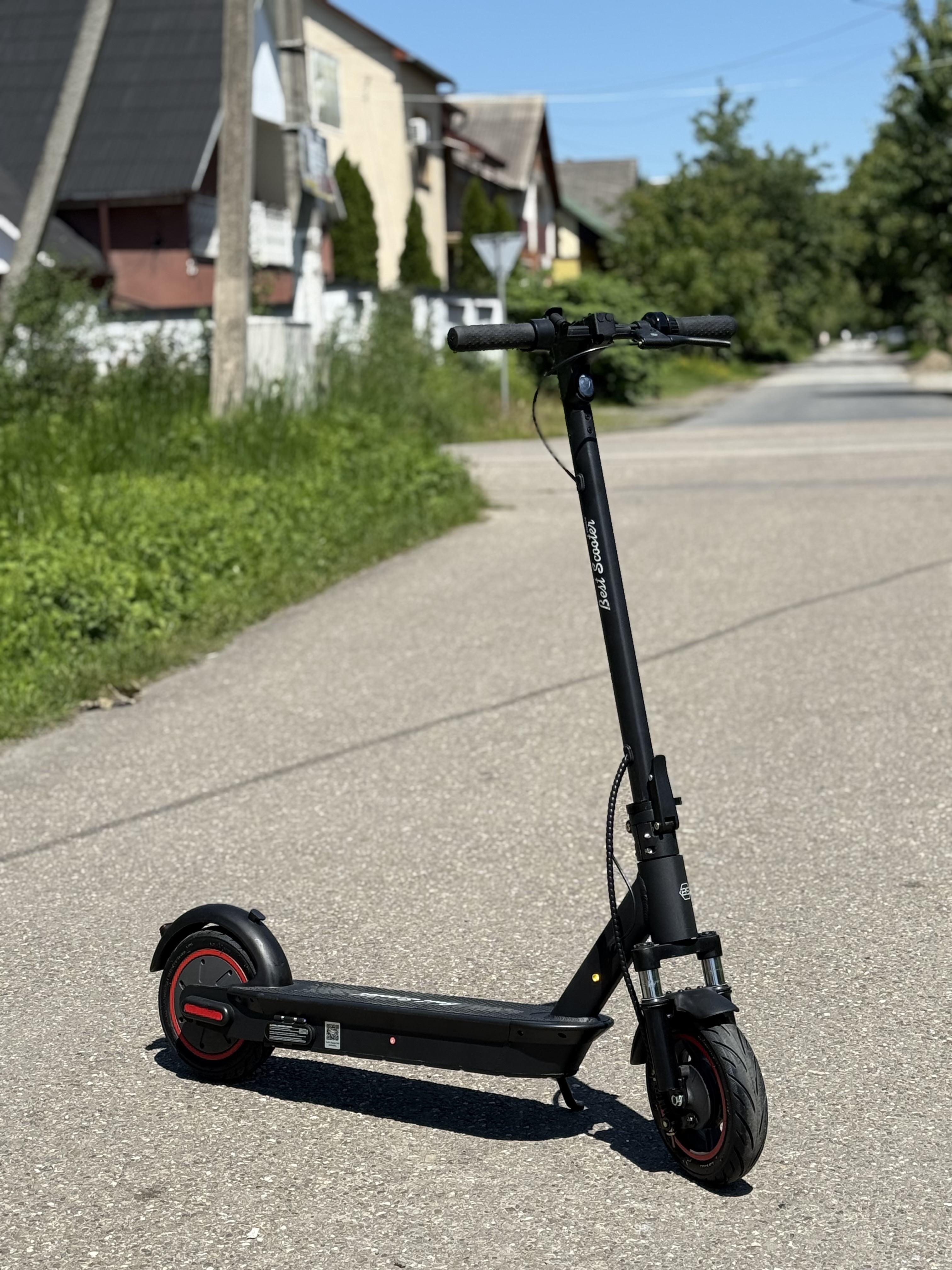 Електросамокат Best Scooter BS-80244 двоколісний для дорослих та підлітків складаний Чорний