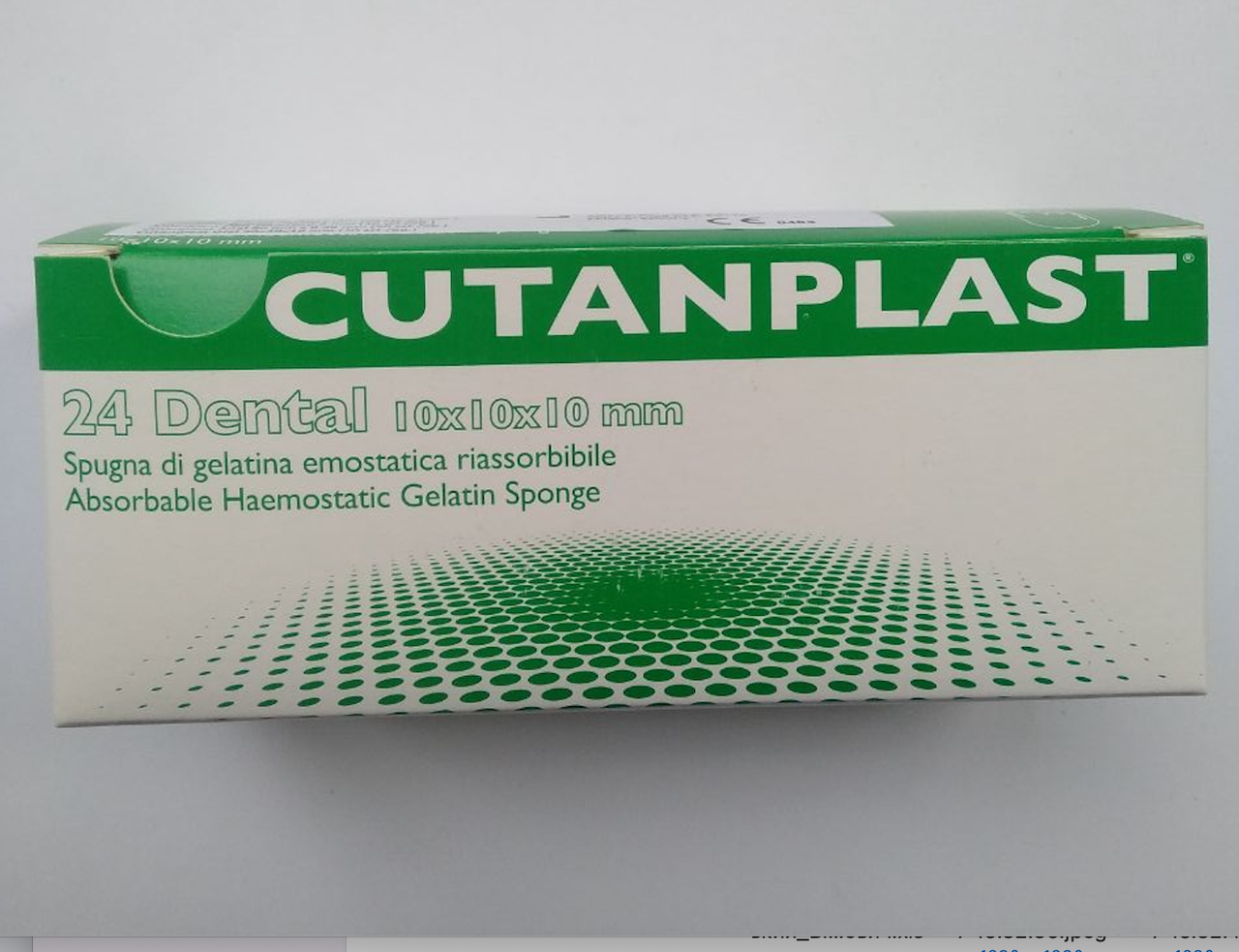 Губка гемостатична желатинова розсмоктувальна Cutanplast dental