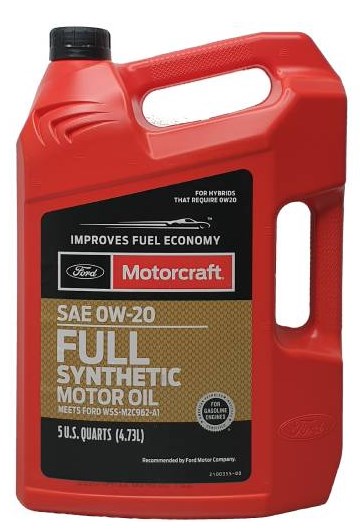 Моторна олива MOTORCRAFT 0W-20 FULL SYNTHETIC, SP/GF-6, 5qt.