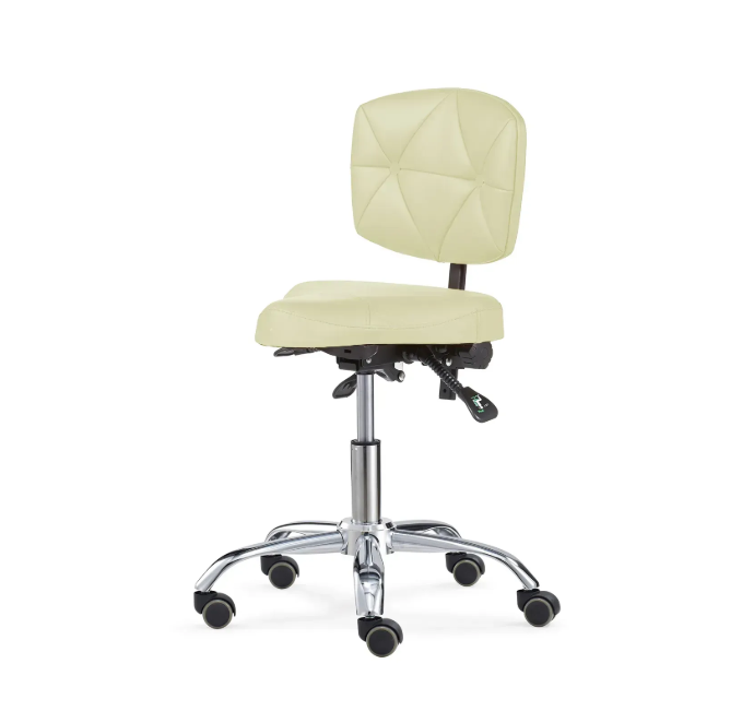 Стільчик для майстра модель 7003 з сидінням у формі велосипедного сідла та спинкою