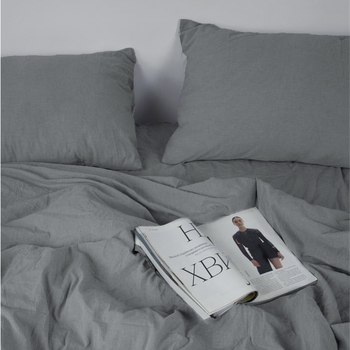 Постільний комплект Варена 100% бавовна Сірий