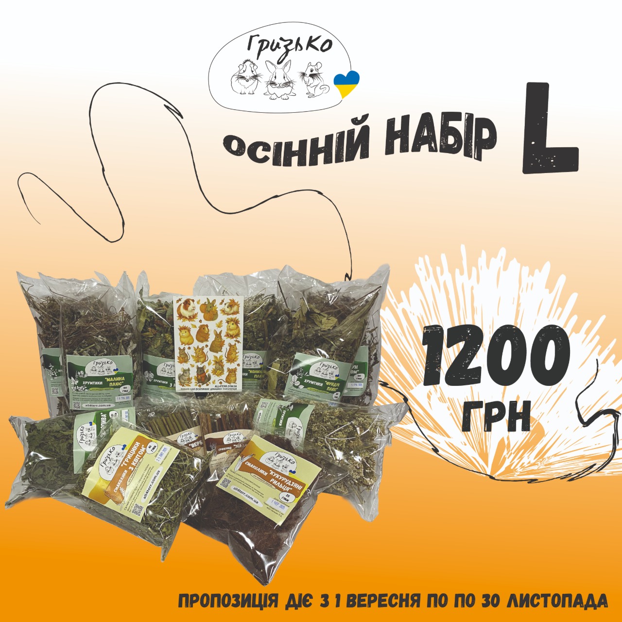 Осінній набір "L" від ГризьКо