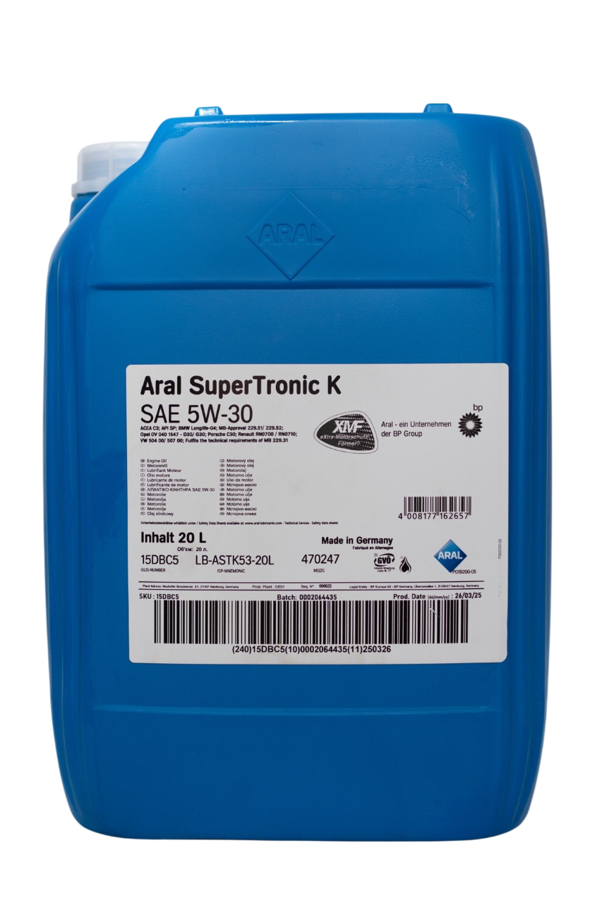 Олива моторна Aral SuperTronic K 5W-30 20L