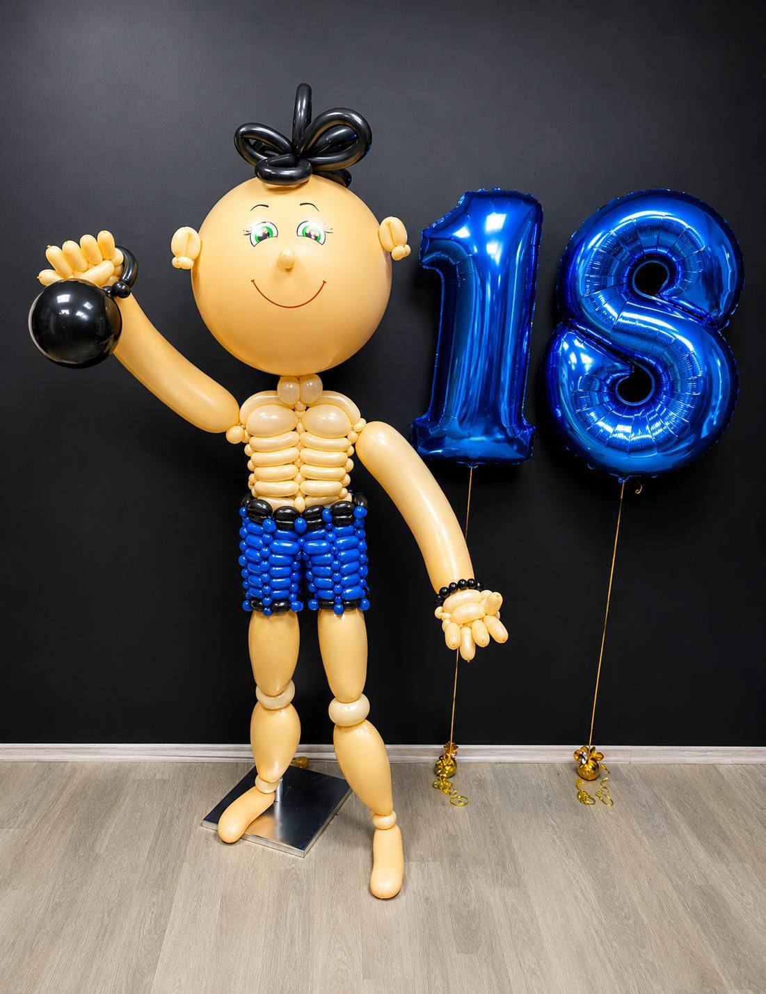 Athlete Balloon Figure + Foil Numbers