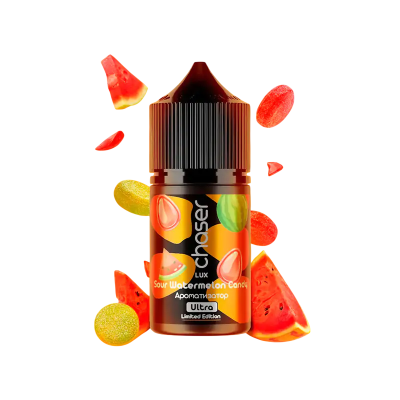 РІДИНА Chaser LUX 30 мл 50мг Sour Watermelon Candy (Кисла Кавунова Цукерка)