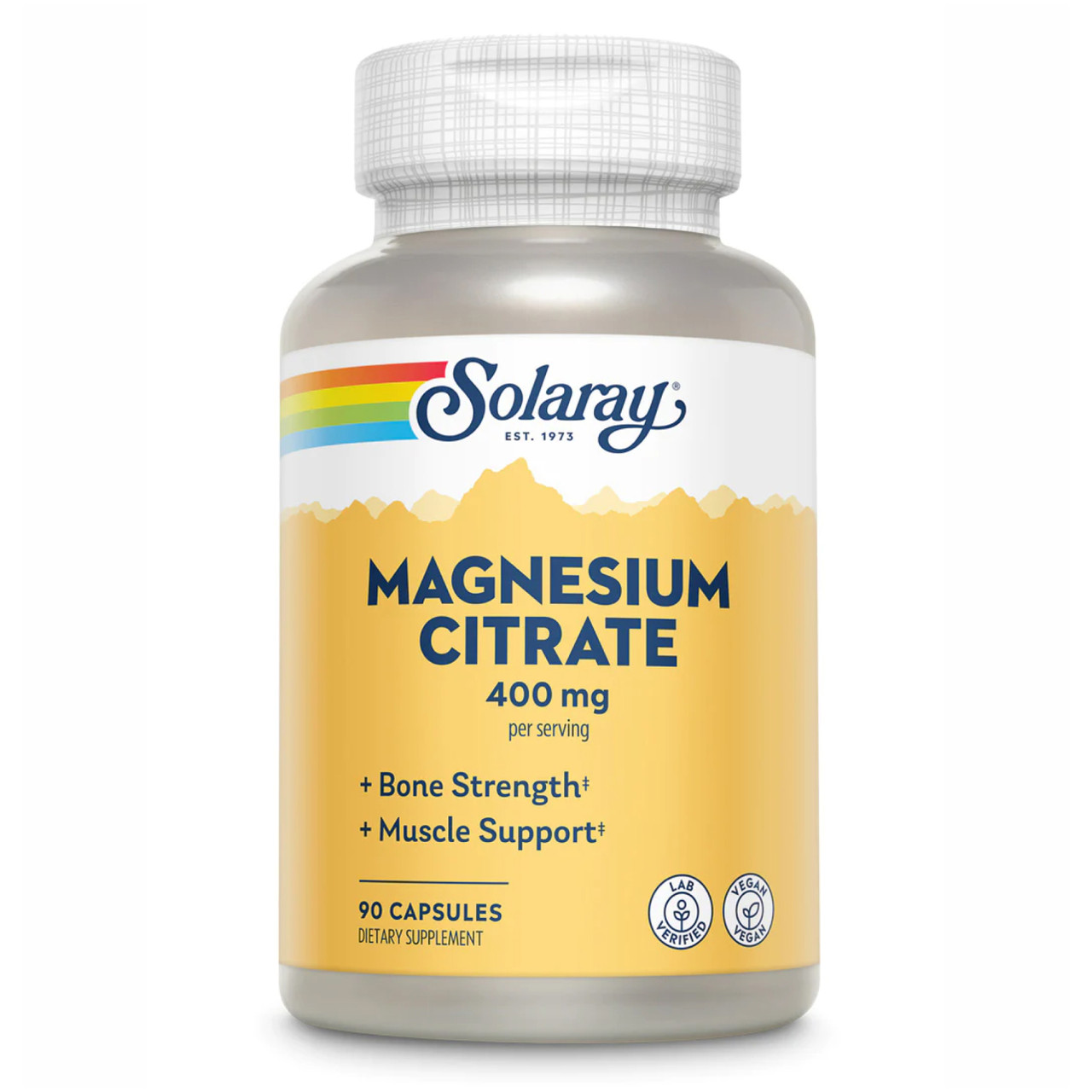 Магній Цитрат, Magnesium Citrate 400mg - 90 vcaps