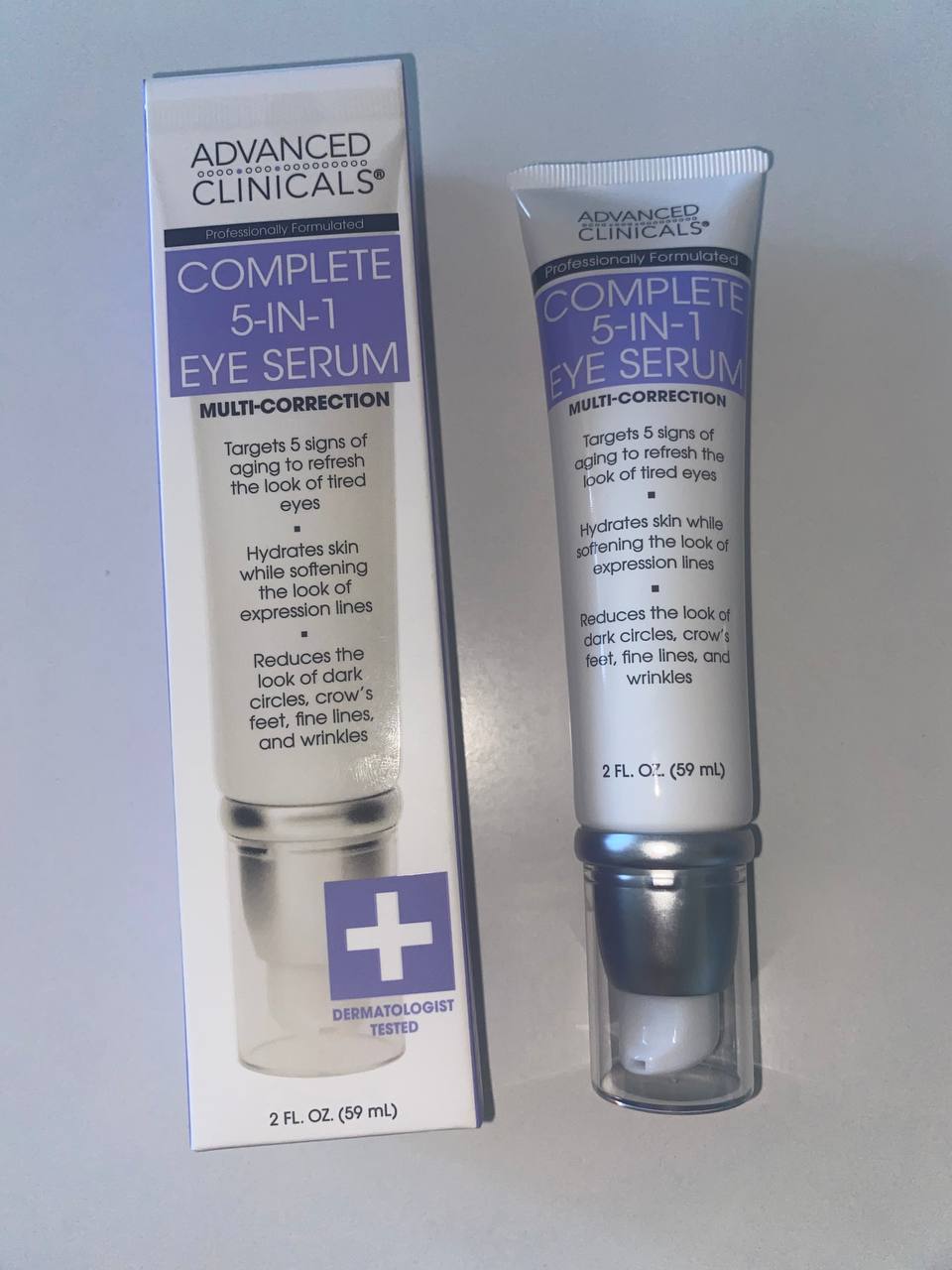 Advanced Clinicals Complete 5-in-1 Eye Serum Комплексна Сироватка для Очей 5 в 1 мультикоррекція USA