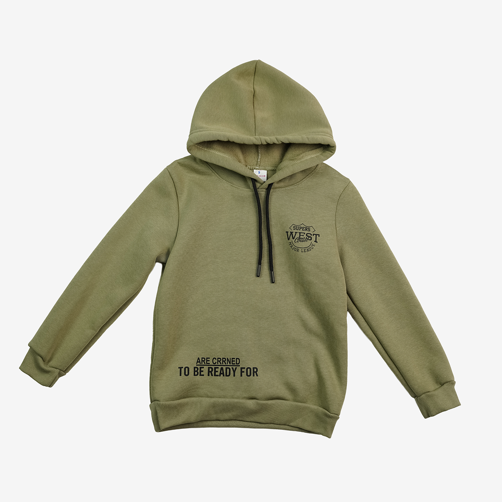 Худі на флісі хакі, унісекс 128