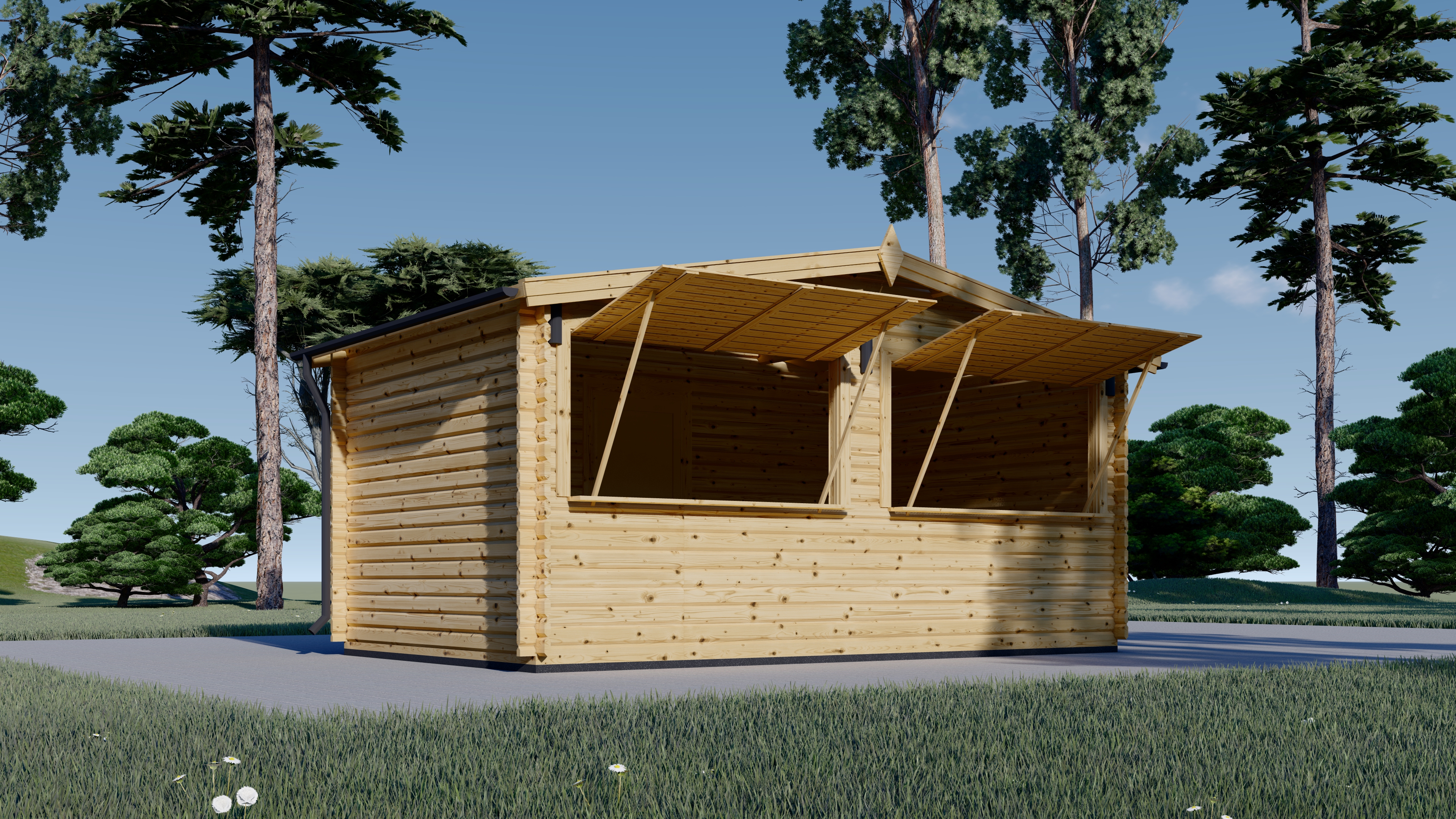 Quiosco de madera 5x3