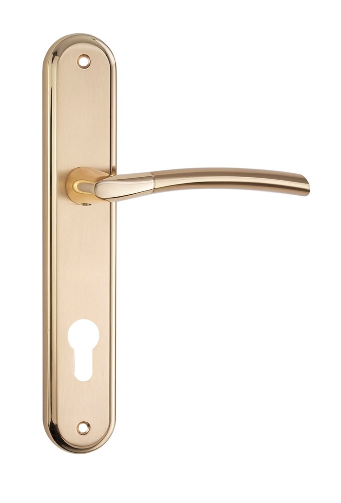 Дверна ручка на планці під ключ SIBA Lucca 55/62/72/85/92мм, золота