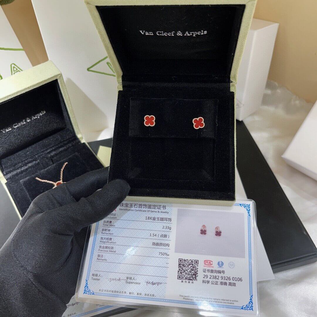 Van Cleef&Arpels сережки золоті