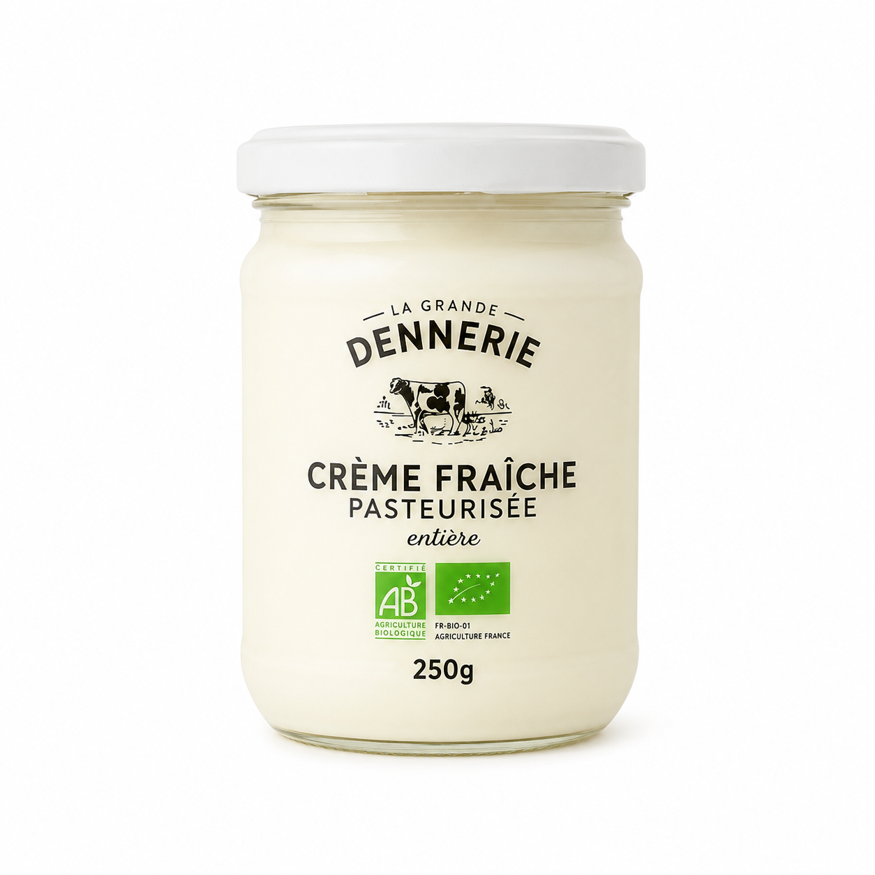 Crème fraîche pasteurisée bio fermier (1x250g)