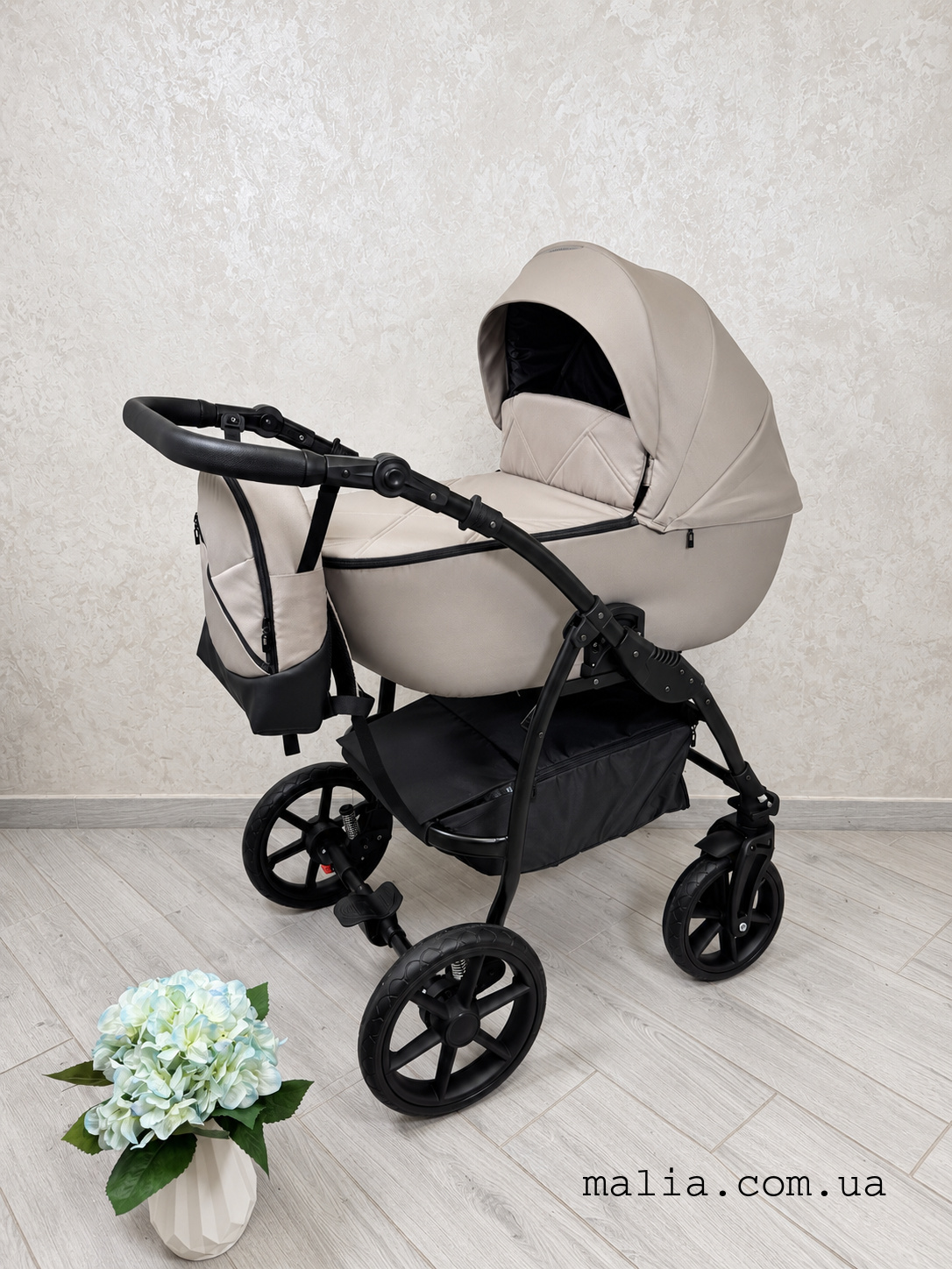 Дитяча коляска 2в1 Victoria Gold Optima текстиль беж