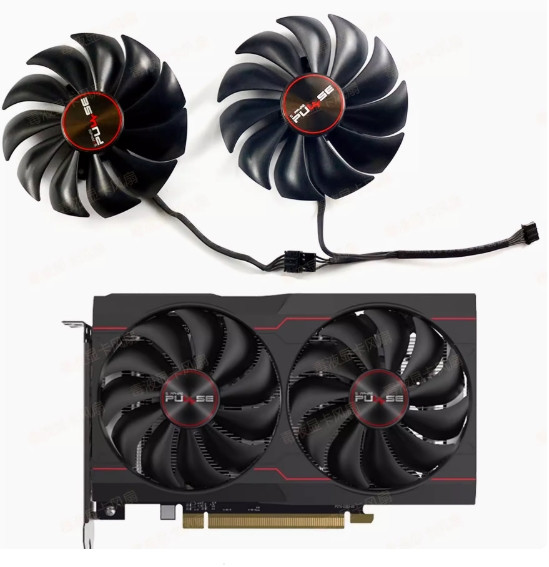 Вентилятор відеокарти Sapphire RX6500XT 4 ГБ PULSE Platinum Edition FD9015U12S