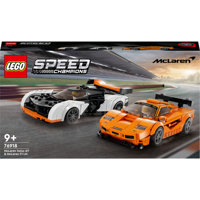 Конструктор LEGO Speed Champions McLaren Solus GT і McLaren F1 LM (76918)