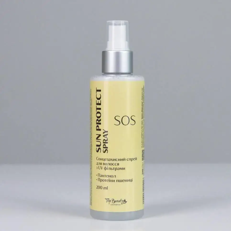 Спрей для волосся з UV фільтрами "Захист від сонця" Top Beauty SOS Sun Protect Spray 200 мл