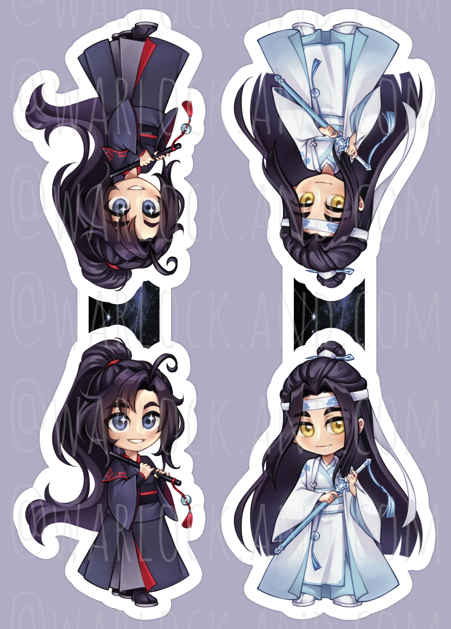 Магнітні закладинки Вей Усянь та Лань Чжань