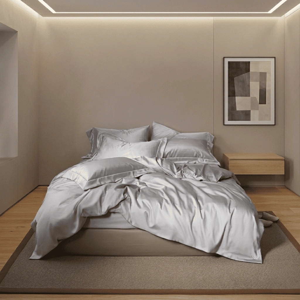 Постільна білизна з сатину, колір Platinum