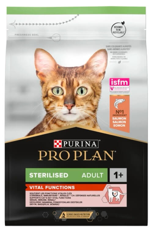 Про План Sterilised Vital Function. З лососем. Для стерилізованих котів, сух 400г
