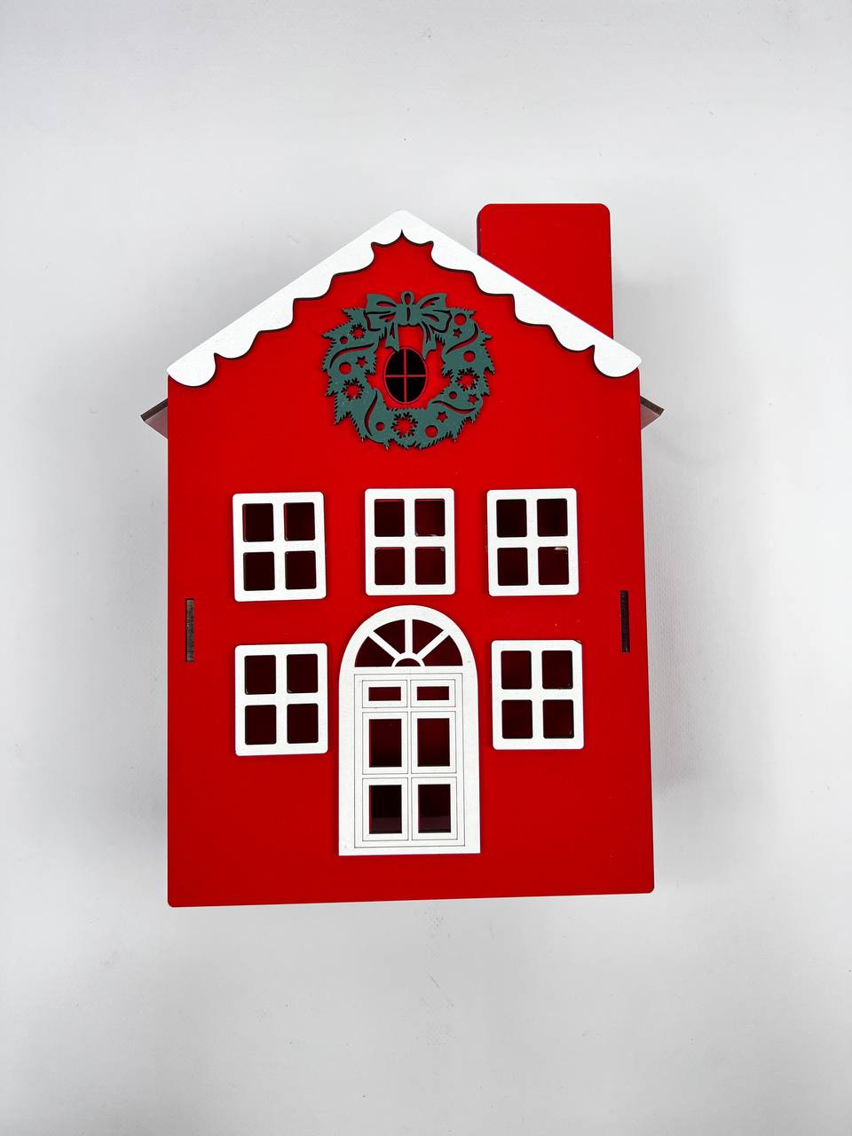 Коробка новорічна дерев'яна