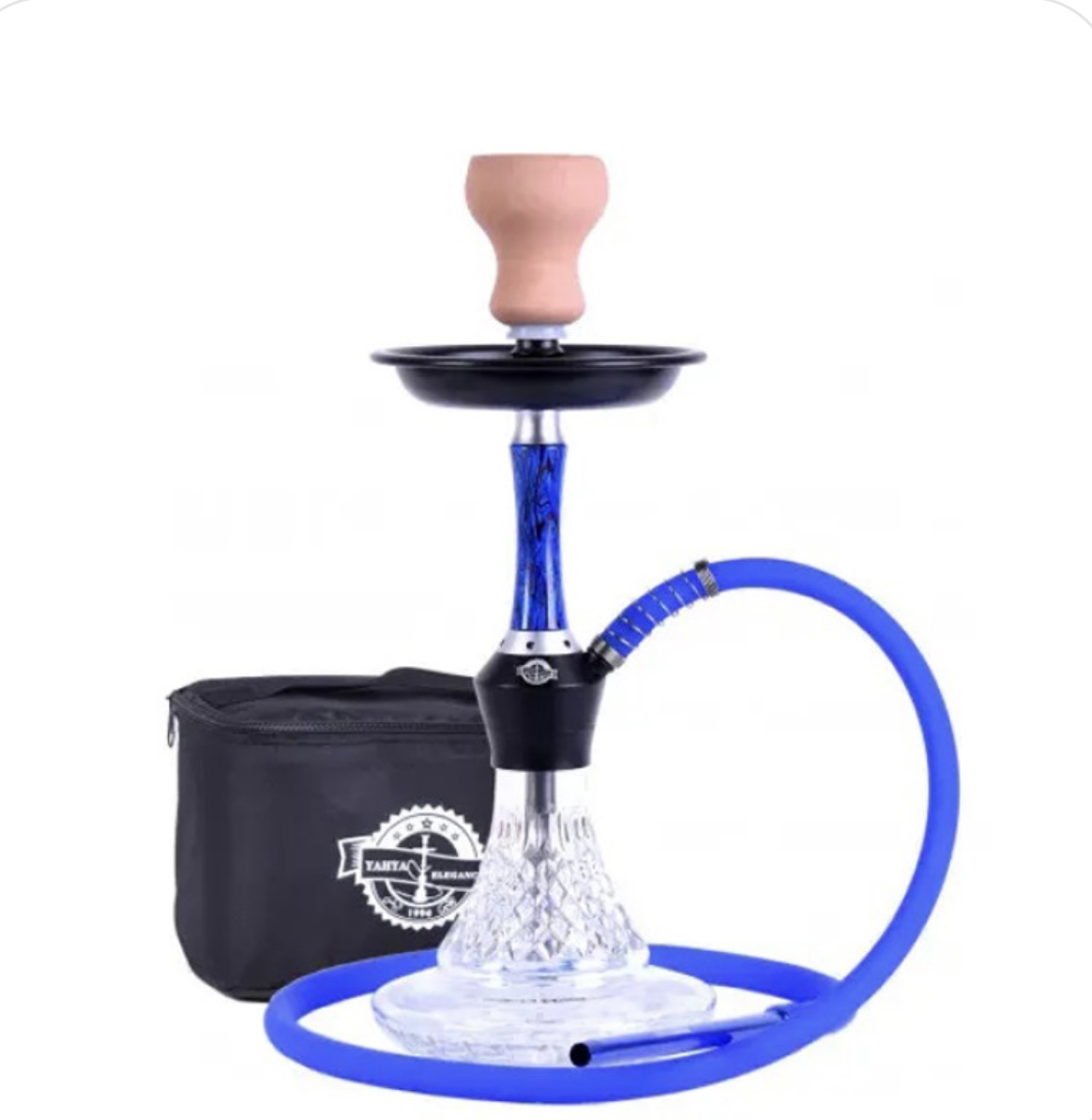 Кальян з сумкою Yahya Lotus Click Mini Black 43 см
