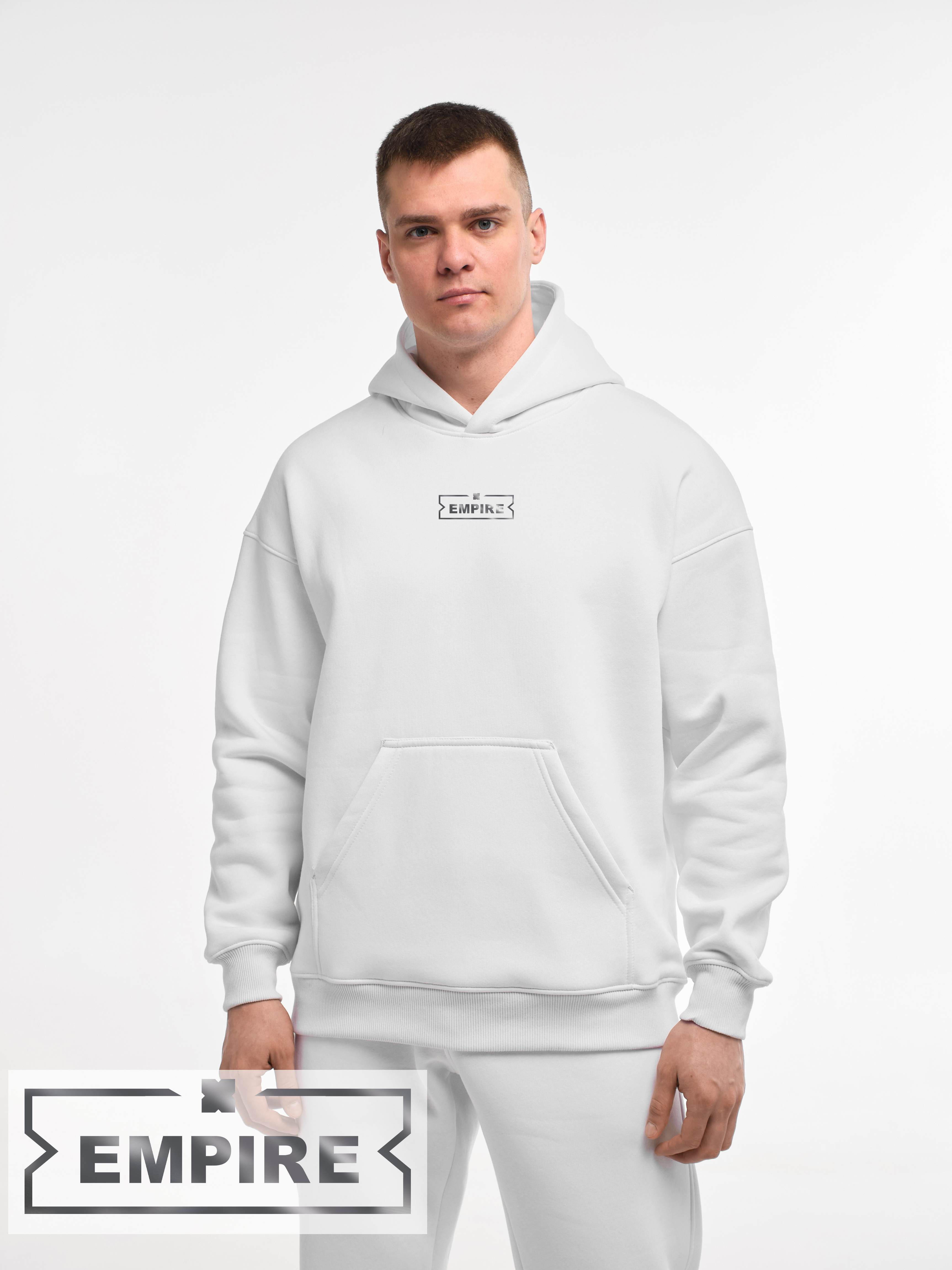 HOODIE "THE EMPIRE" | POCKET | WHITE EMOTION | XH1