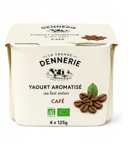 Yaourts au café bio fermier (4x125 g)