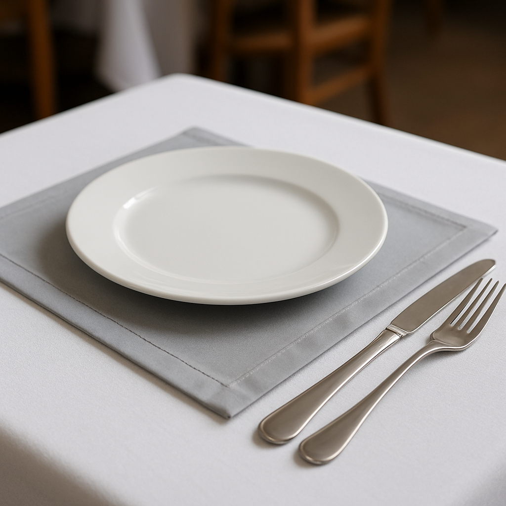 Серветка із  сатіну "Срібло"