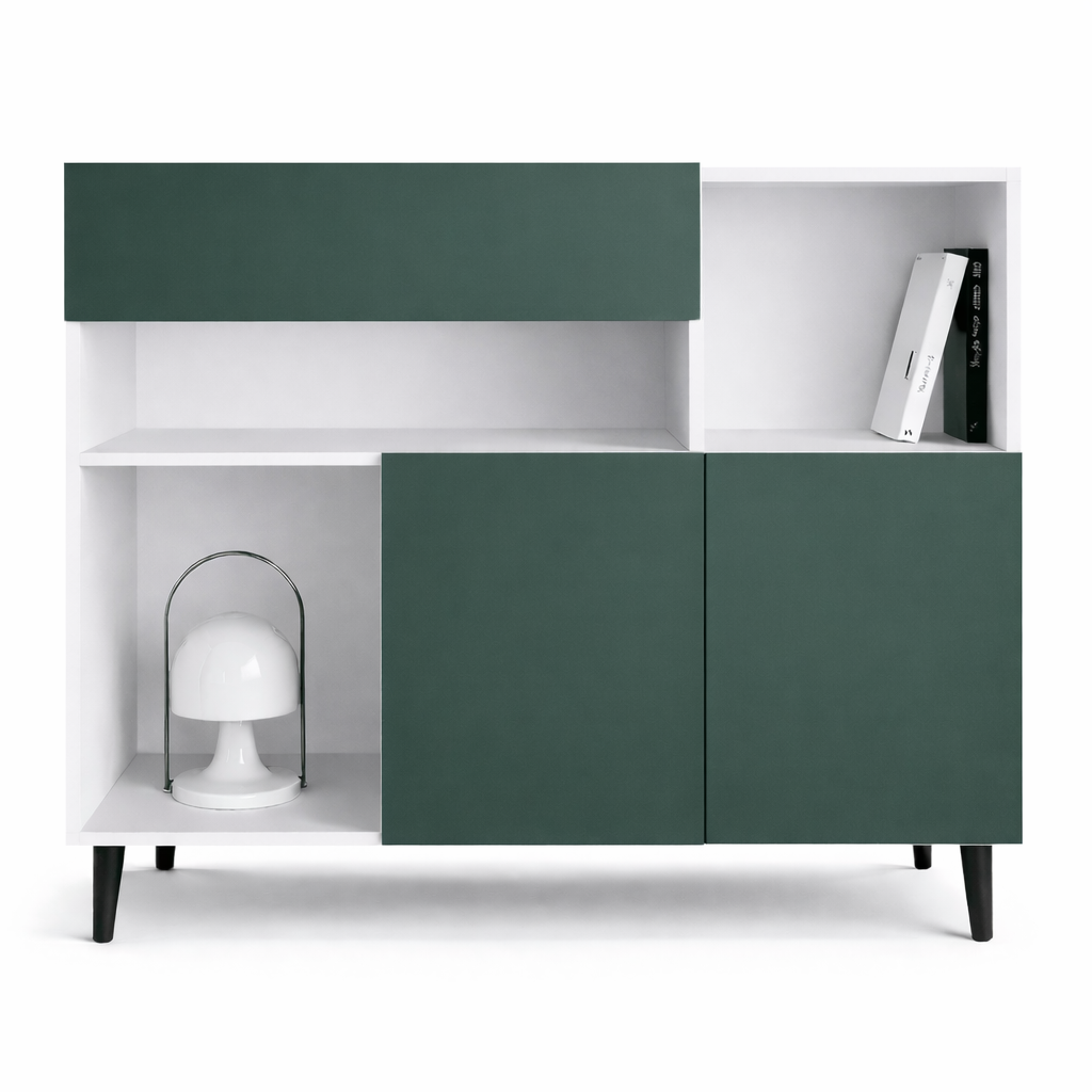 Комод з шухлядою та двома секціями з дверцятами