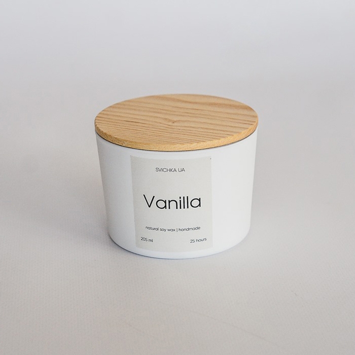 Соєва свічка аромат Vanilla cream (205 мл)