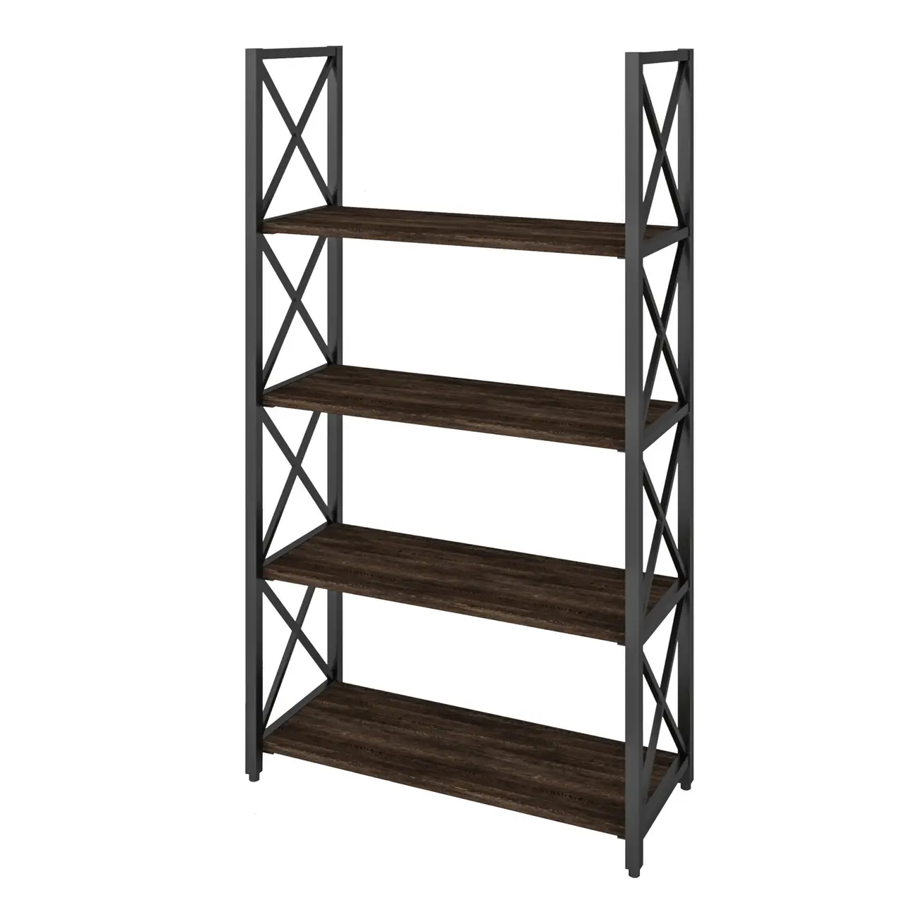 Стелаж металевий 4 полиці X 1A, стелаж з полицями 820/348/1265 мм., стелаж Лофт