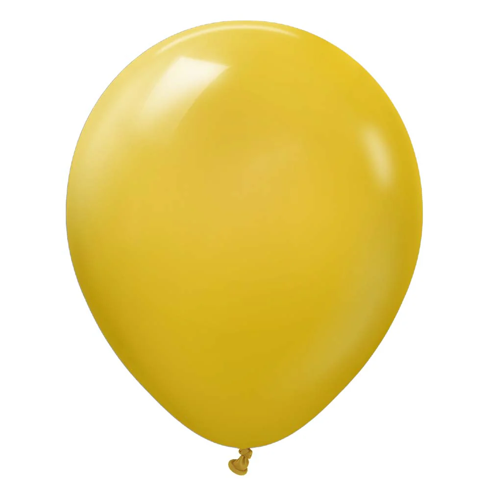 12-inch Mustard latex helium balloon