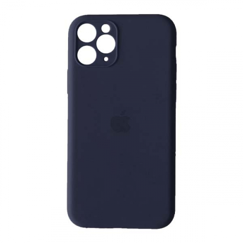 Silicone Case Full Camera Square side for iPhone 12 Pro Midnight blue