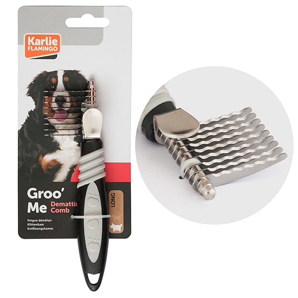 ФЛАМІНГО ГРУМІ КОВТУНОРІЗ для собак довгошерстих порід, прямі зубці