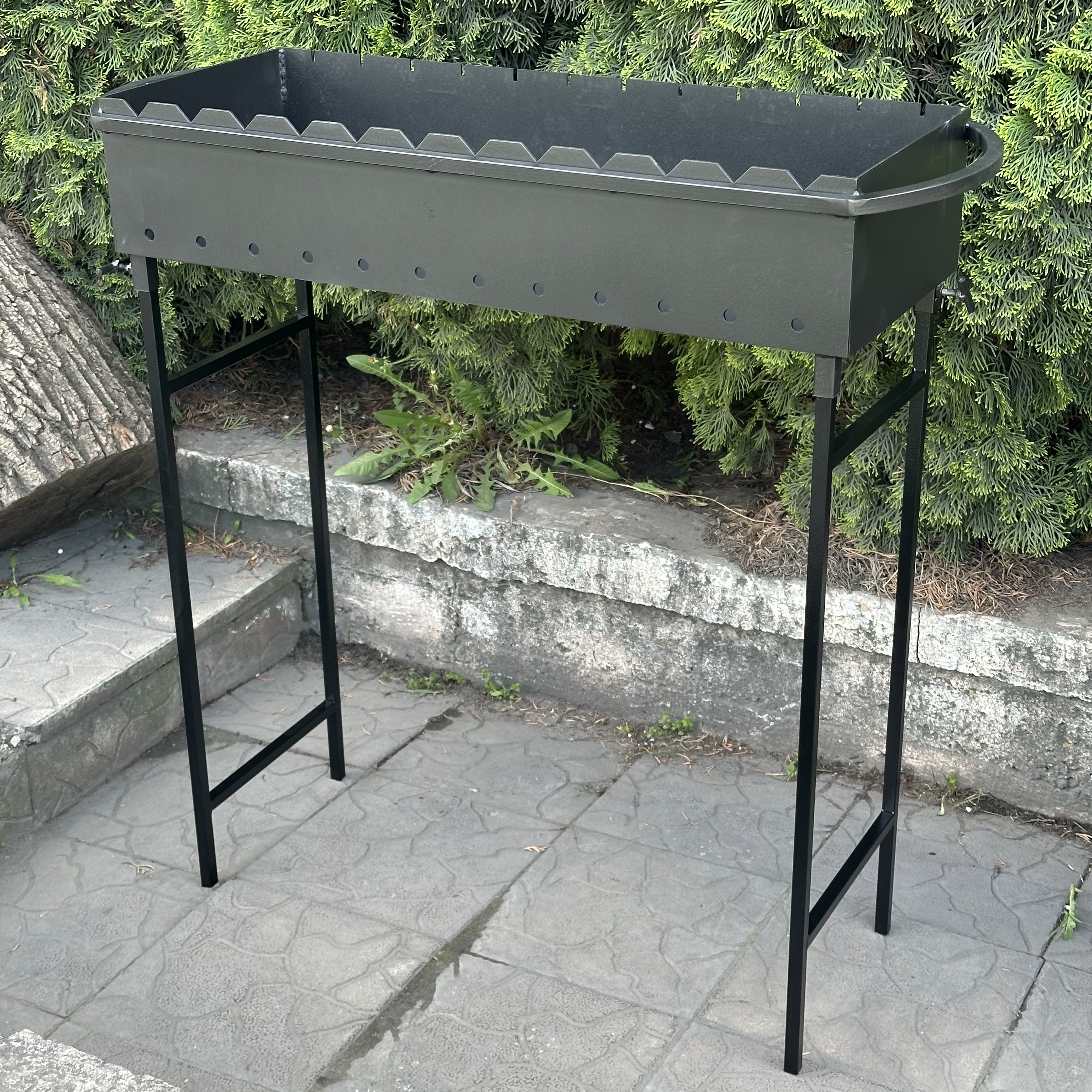 Універсальний Мангал зі знімними ніжками на 12 шампурів 4 мм