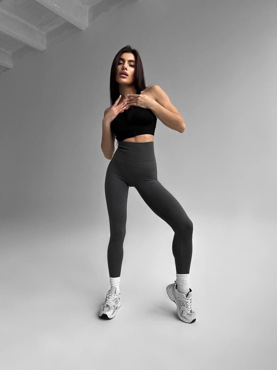 Лосини пуш ап в кольорі графіт