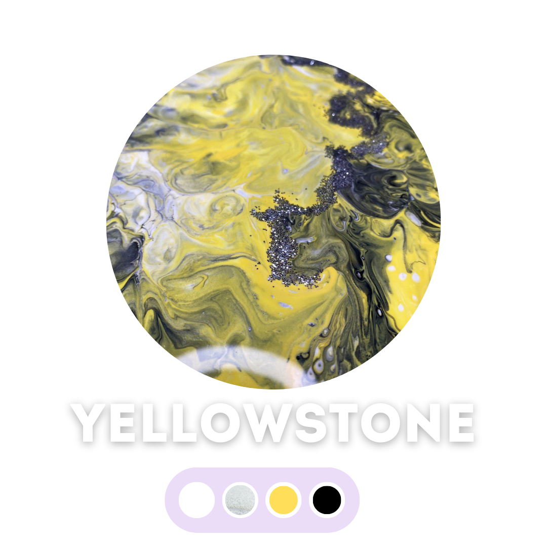 Флюидний ведмедик Fluid Bear Bearbrick палітра Yellowstone