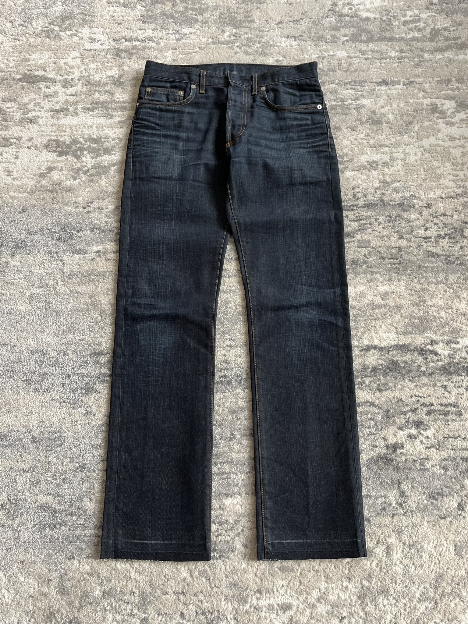 dior homme aw07 raw blue denim by hedi slimane