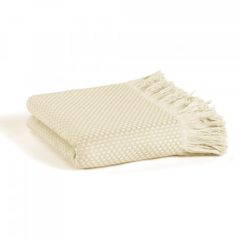 Покривало Fresno тенсель-бавовна 165×240 см — натуральне, м’яке, молочне