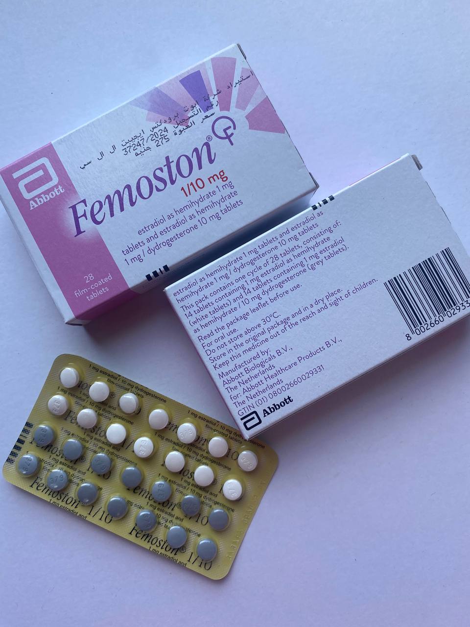Femoston 1/10 mg Фемостон 1/10 мг 28 таблеток Менопауза