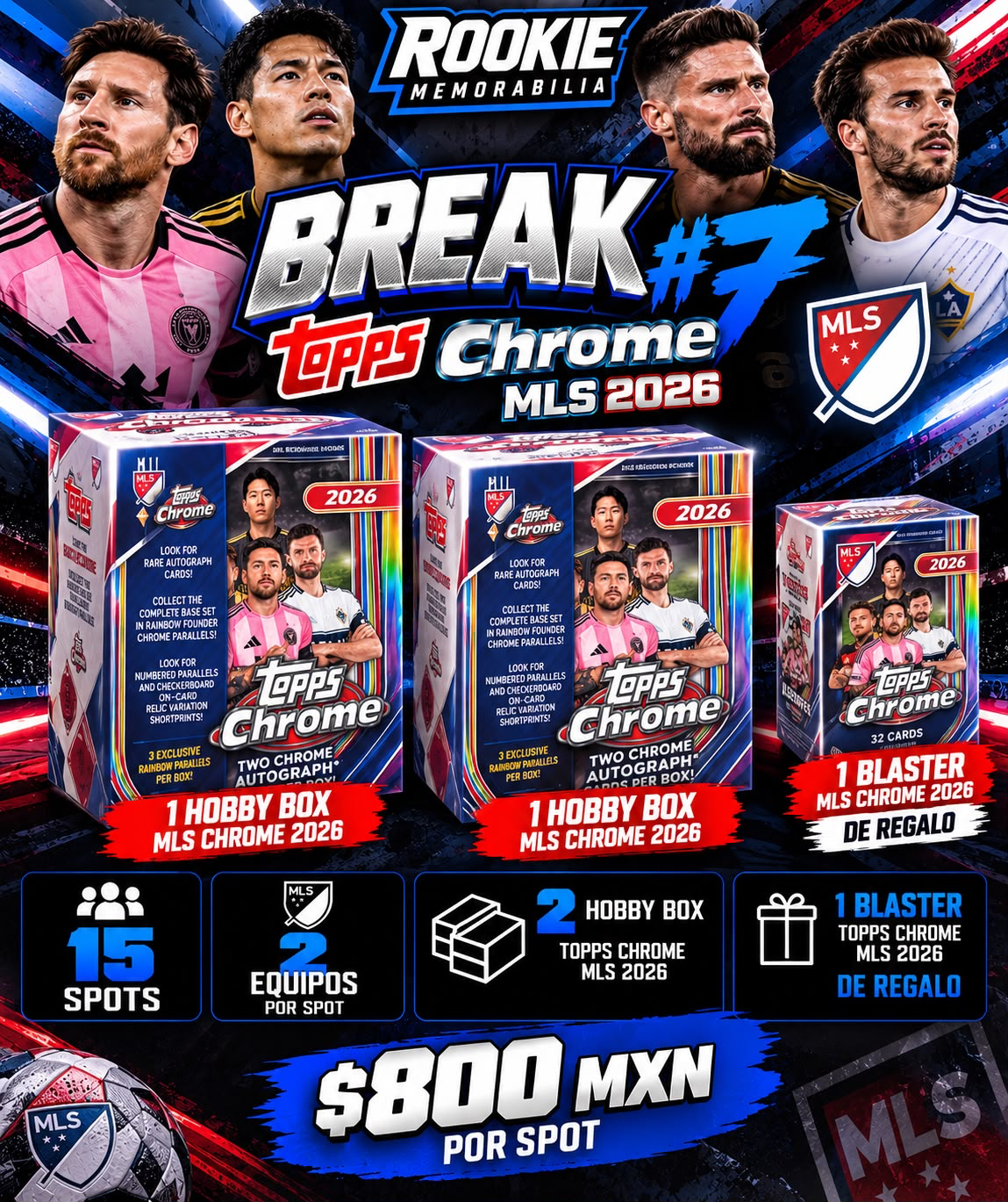 BREAK #7 TOPPS CHROME MLS 2026