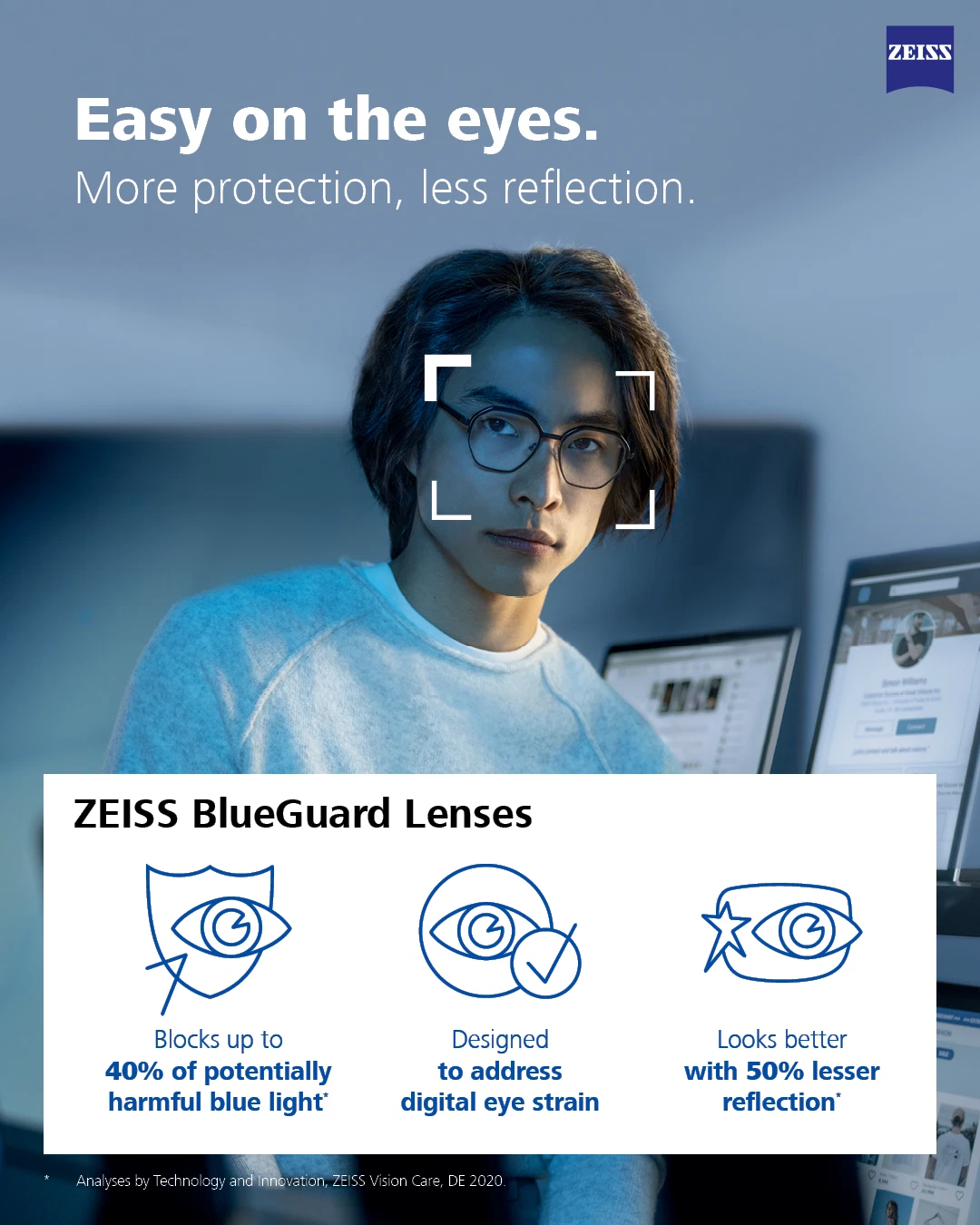  Лінзи для окулярів ZEISS Digi Lens SLife 1.5 DuraVision Blue Protect