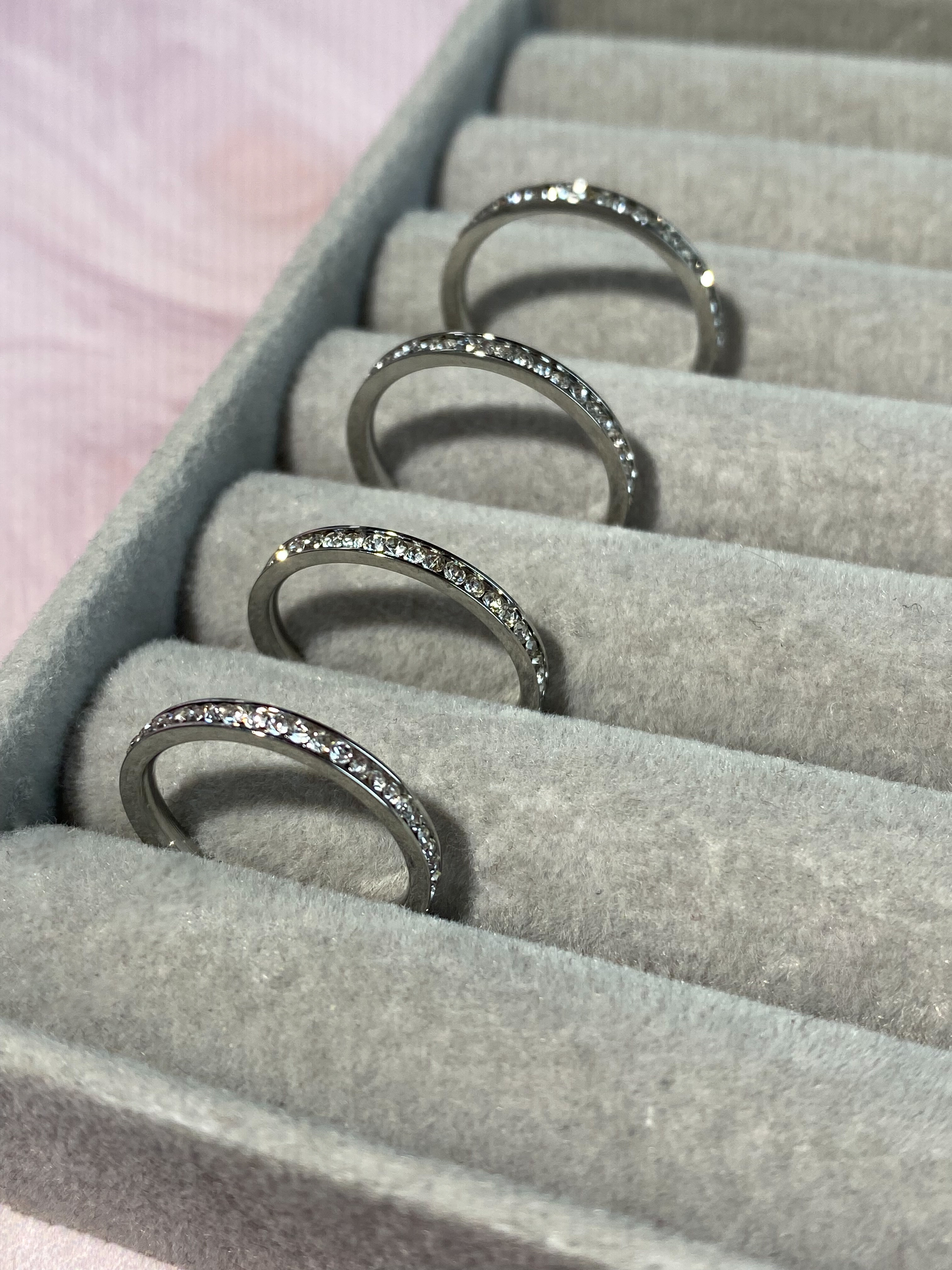 Каблучка із цирконієм «Доріжка»