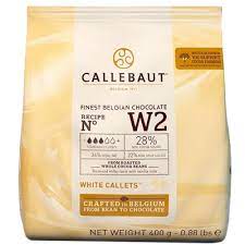 Callebaut W2 White callets (Білий шоколад) 0,4 кг