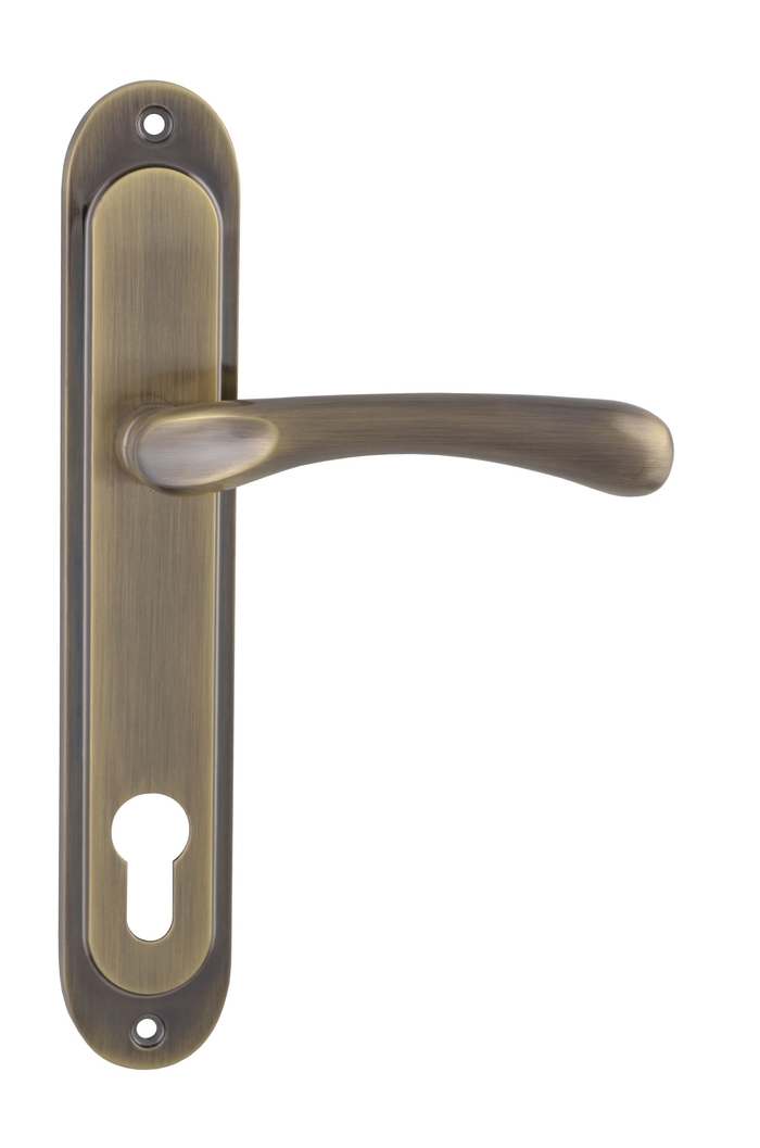 Дверна ручка на планці під ключ (85 мм) SIBA Palermo, бронза